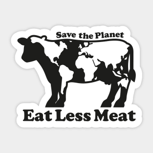 Eat Less Meat Sticker